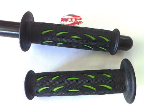 Progrip Superbike 724 Green-Black Dual Compound Grips 122mm MBB - Picture 1 of 3