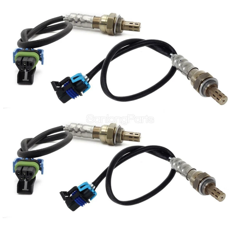 Sensor de oxígeno O2 aguas arriba y aguas abajo 4 piezas para Hummer H3 H3T 2009 2010 - 5,3 L Foto 4 de 4