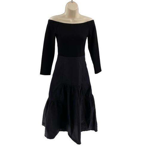 Biesen | NEUES schulterfreies Midikleid von Marissa in Schwarz Größe S - Bild 3 von 11