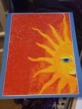 Sun on red and blue Diamond Art 30x40cm