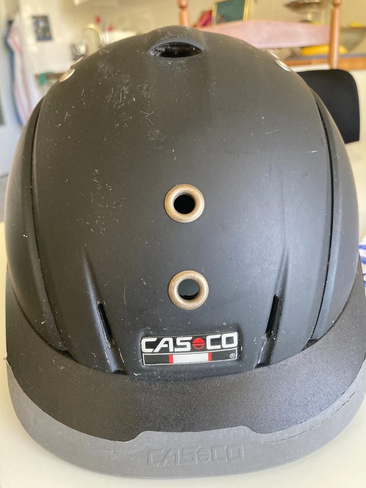 Damen-Reiterhelm, wenig gebraucht, Marke: CAS.CO, Größe: M, schwarz,