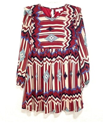 open lace back dress Red Aztec Sleeveless Maxi Dress – Cynthia Elliot Boutique main image 0