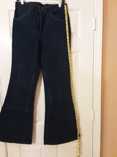 Vintage 70s Levi's Bell Bottom Jeans ~ Orange Tab, Small e~ Dated July, 1975 - Picture 8 of 19