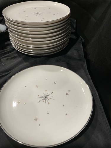 syracuse china evening star set of 13 salad plates 8 1/4 in - Picture 3 of 8