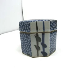 Vintage Takahashi Ceramic Trinket Box Made in Japan Hand painted