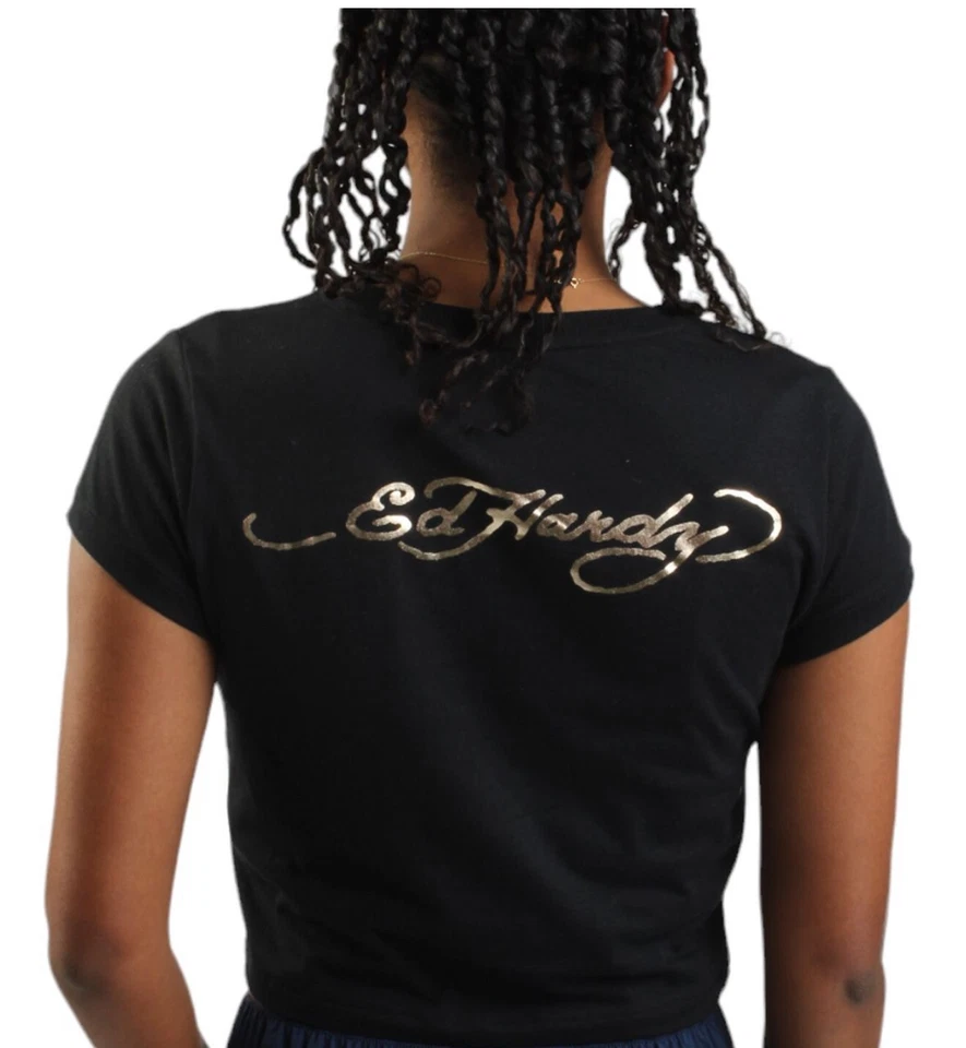 Ed Hardy T-SHIRT Cross Baby Junior Kids Children, Color Black - Image 2 of 4