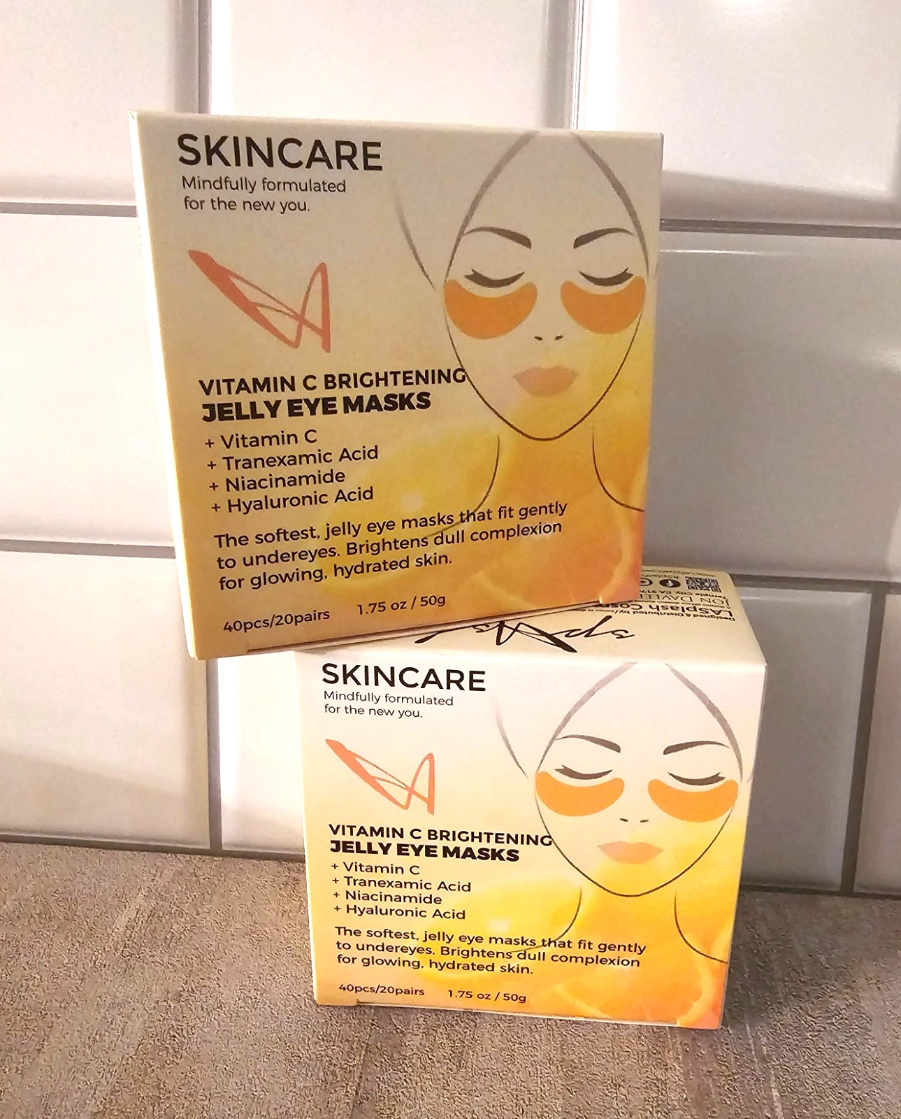 LA Splash Cosmetics 🌟 VITAMIN C BRIGHTENING Jelly EYE MASKS 🌟 80 pcs /40 pairs - Picture 8 of 8