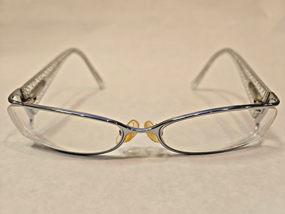 Givenchy VGV 199 Col S58 Designer Eyeglasses Silver 54-15-135 Flex Hinges