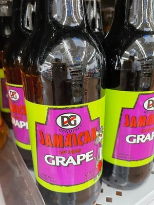6 Pack DG Jamaican Grape Soda   12 fl oz Glass Bottles   Caribbean Soft Drink