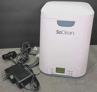 SoClean 2 Cleaner & Sanitizer Machine SC1200 w Power Adapter + Hose