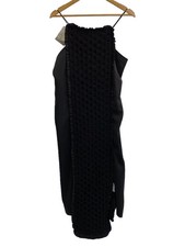 GANNI Camisole Dress 36 Polyester BLK Solid 21 158 11 011274