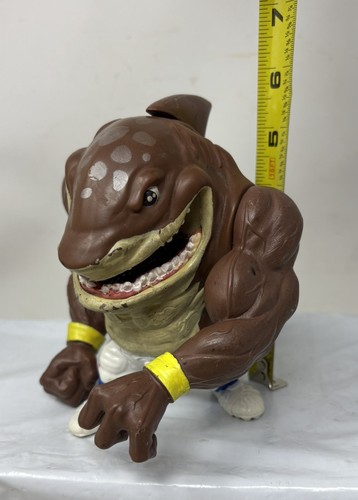 Vintage 1994 Street Sharks BIG SLAMMU White Pants Figure Mattel Working Arm Clip - Picture 2 of 12