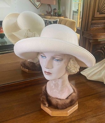 Joe Bill Miller Fashion Ivory Wide Brim Hat Ribbon Band with  display picture 1