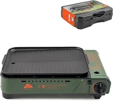 Ozark-Trail Outdoor Butane Griddle 7650 BTU Portable Camping Stove 