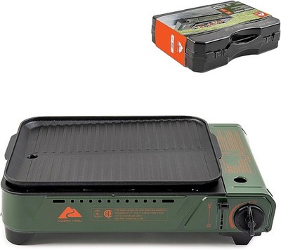 Ozark-Trail Outdoor Butane Griddle 7650 BTU Portable Camping Stove 