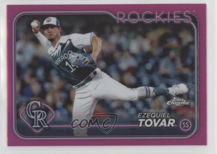 2024 Topps Chrome Pink Refractor Ezequiel Tovar #105