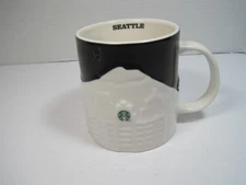 SEATTLE STARBUCKS COFFEE MUG 3D Relief Collector’s Series Skyline 2012