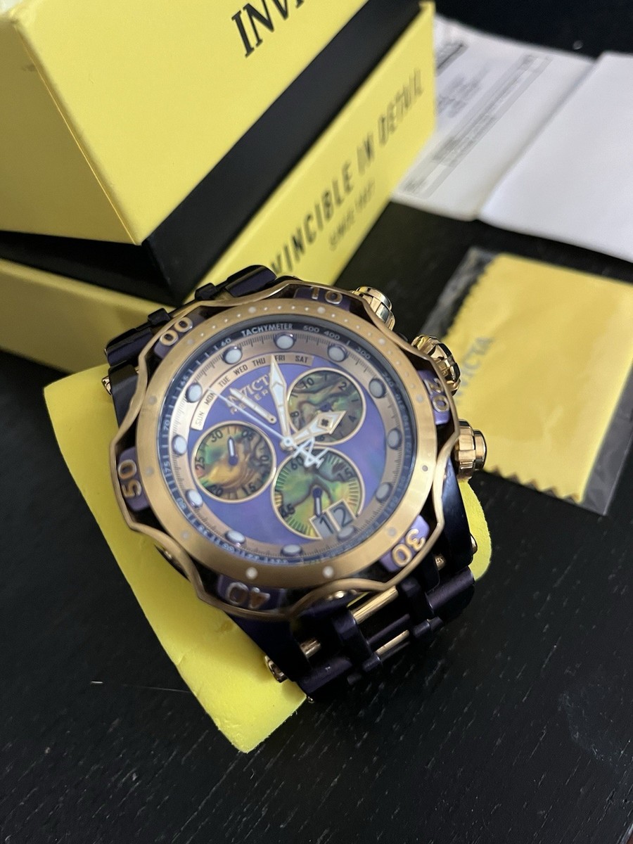 インプラカブルsp purple label invicta watch chaos Men's Watch With Abalone Dial