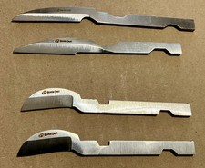 Beaver Craft Tools wood carving blades. Two Detail, Two chip carving.