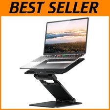 Ergonomic Stand for 10-17" Laptops, Black