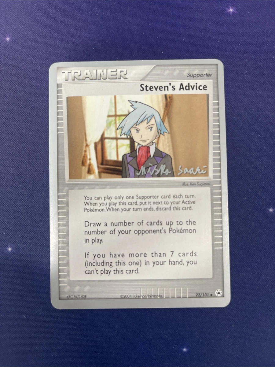 Steven's Advice Pokémon TCG Cards for sale | eBay