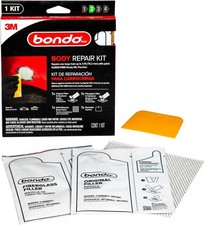 Bondo Body Repair Kit Ready Mix Pouches, Repairs One Large Hole Up to 3" with Pa