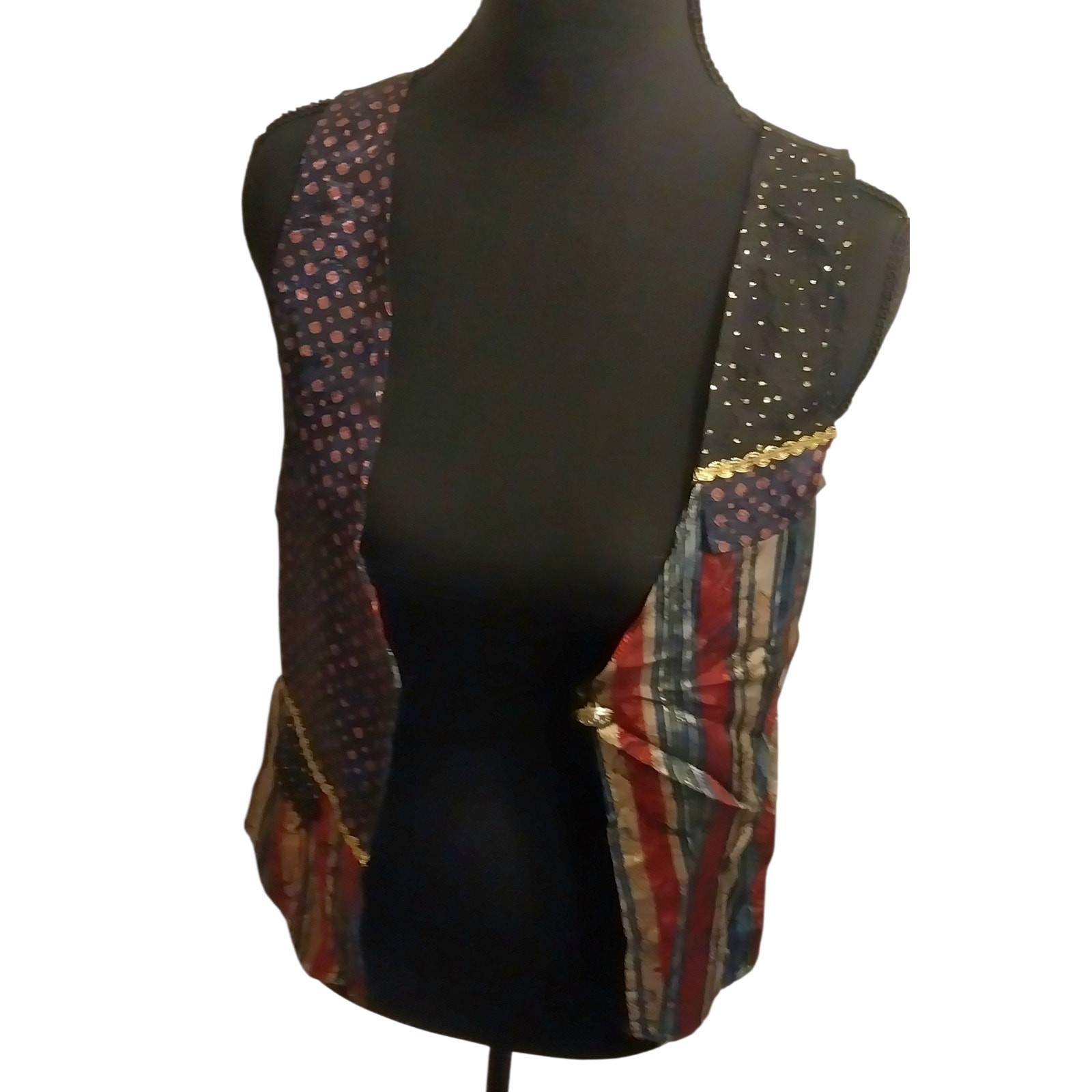 Vintage Definitely California Patchwork Vest Wome… - image 2