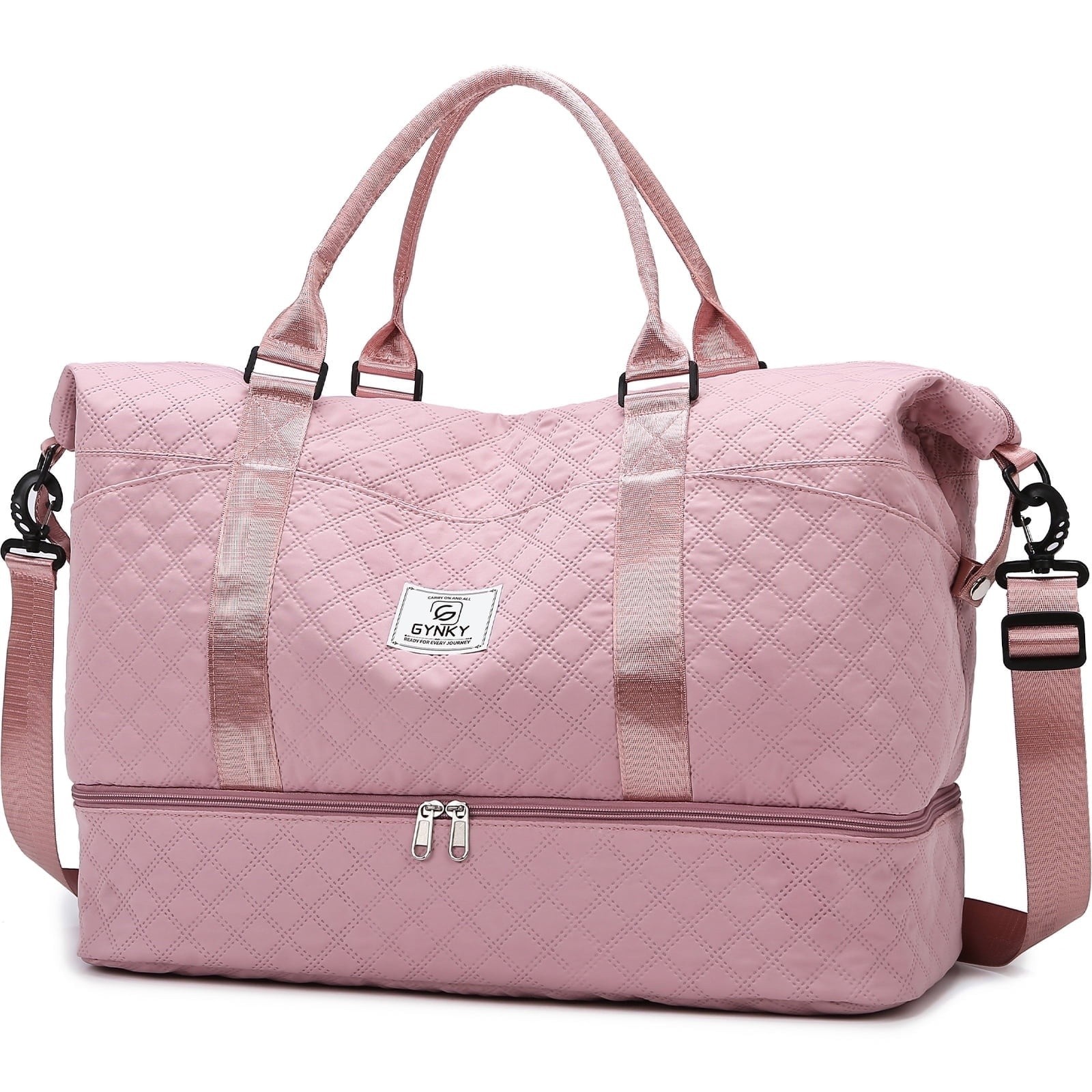 Travel Weekender Bag with Shoe Compartment - Gym Duffle Carr