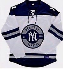 2026 NEW YORK YANKEES White Hockey Jersey Size XL SGA 4/17/2026 BRAND NEW