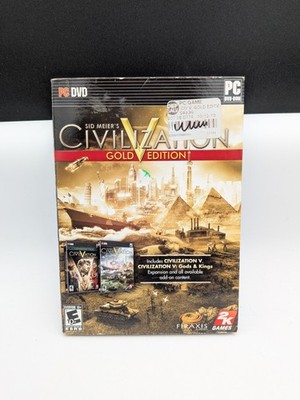 Sid Meier's Civilization V: Gold Edition PC, W/Manual