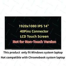 New FAST SHIP NV140FHM-T02 IPS OnCell Touch LCD Display Screen 14" FHD 40Pins