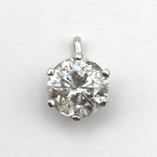 Gioielli Oro Bianco Diamante Ciondolo Testa 1328483