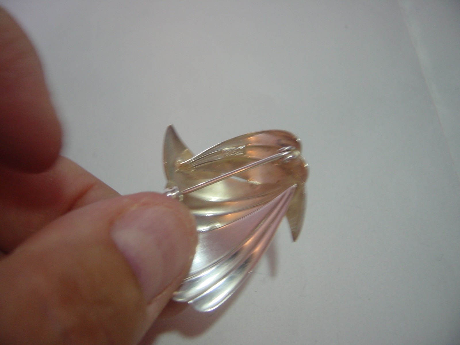 Vintage Stunning Solid Silver Classy Brooch-Rare … - image 4