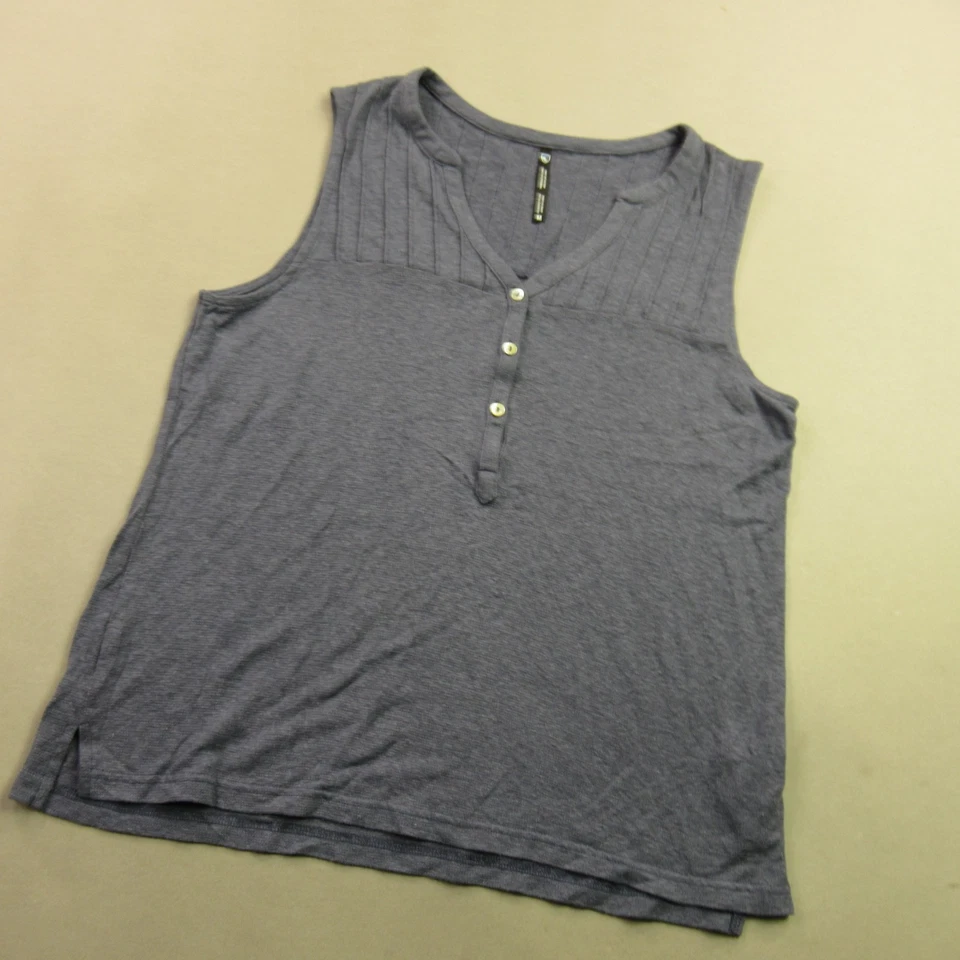 Camisa Kuhl para mujer mediana camiseta sin mangas azul ligera cuello en V sin mangas informal Foto 2 de 4