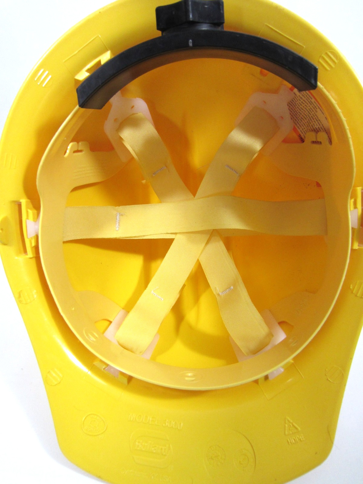 Bullard Hard Boiled HARD HAT 3000 Yellow with Suspension Made in USA VTG 90s