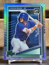 2025 Panini Donruss Optic Rated Prospects Carson Benge #158 Holo Prizm (RC)