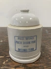 RED WING!!!!!!Poultry Drinking Fount and Buttermilk Feeder 10” Vintage Stonewear