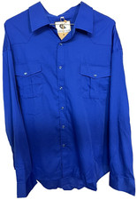 Coevals Club Men's Size 3x Blue Long Sleeve Shirt