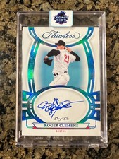 Roger Clemens 2023 Panini Flawless Signatures Platinum 1/1 On Card Auto