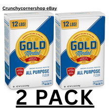2 PACK - Gold Medal All Purpose Flour 5.44 kg., 12 lbs. Total 24 lbs FRESH 