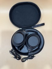 Sony WH-1000XM4 Wireless Noise Canceling Headphones Black w/ Case Cables
