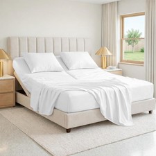 King Split Top Flex Head Sheet 100 Egyptian Cotton Sheet Set Flex Top Sheet for