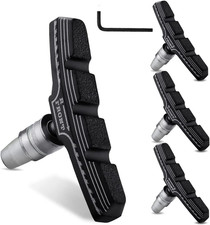 4PCS Premium Bike Brake Pads, Professional Mountain Bicycle V-Brake Pads, Bike B