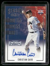 2016 Panini Elite Extra Edition #15U-CC Christian Cairo USA Baseball Tickets