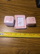 My First Tooth Photo and Curl Set Pink Baby Keepsake Box