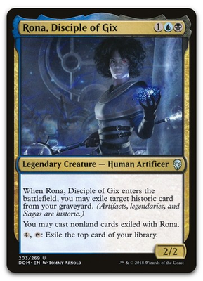 #ad #ad Rona Disciple of Gix #203 NM Dominaria DOM Magic MTG $2.61