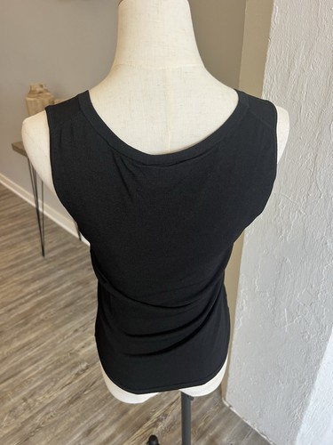 Canotta Ann Taylor Loft nera in maglia abbigliamento da carriera taglia S - Foto 3 di 4
