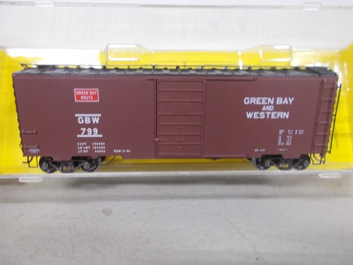 KADEE # 4016 ~ GREEN BAY & WESTERN 40' PS-1 BOX CAR # 799 ~ ESCALA HO | Zustand: New