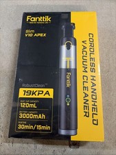 Fanttik Slim V10 Apex Cordless Car Vacuum 4-in-1 Portable Mini Handheld Black