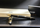 Montblanc Meisterstuck Solitaire Doue P163 Classic Black Gold Rollerball Pen — photo 4